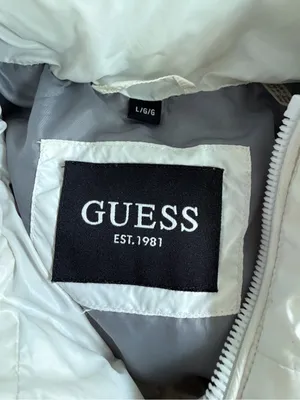 Guess Women’s White Hooded Puffer Jacket thumbnail 6