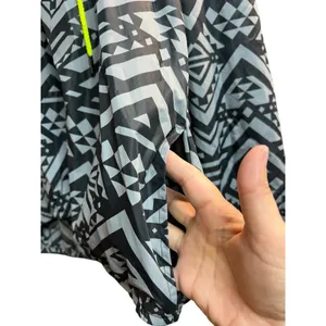 Victoria's Secret PINK Gray Black Aztec Print Anorak Pullover Windbreaker M/L thumbnail 5