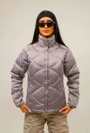 The North Face | Goose Down‎ 550 Silver Quilted Puffer Jacket, size XS thumbnail 1