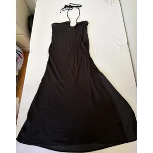 Free People Dress‎ Womens Small Black Twist Halter Tie Open Back Beachy Boho Y2K thumbnail 5