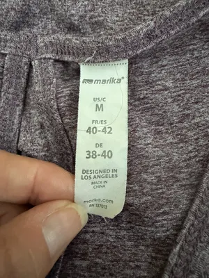 MARIKA Super Soft Thin Keyhole Racerback Mauve Purple Pink Tank Top Size Medium thumbnail 10