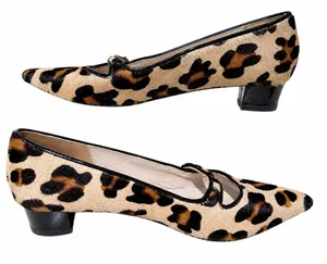 Boden 959 Leopard Calf Hair Mary Jane Pumps Women European Size 38 thumbnail 1