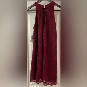 Altar’d State Halter Dress, Burgundy Size Small thumbnail 6