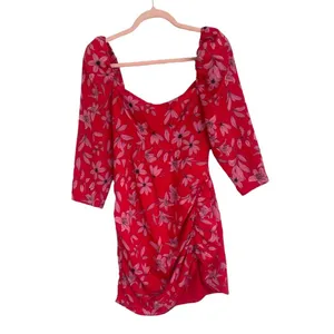 Camilla Coelho Revolve Lidia Dress‎ Pink Red Flora S thumbnail 3