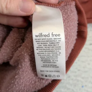 Wilfred Free Aritzia Rosewood Organic Cotton Pullover Hoodie Sweatshirt Size 2 thumbnail 5