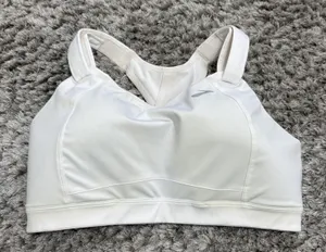 Brooks Sports Bra Women's Size 34F White Running Exercise Training High Support thumbnail 1
