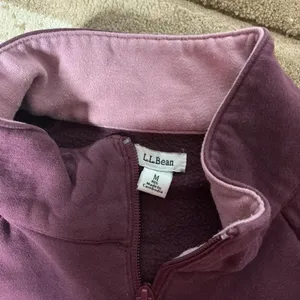 LL Bean Womens‎ Gorpcore Quarter Zip Pullover Sweatshirt Fleece Logo M 517789 thumbnail 4