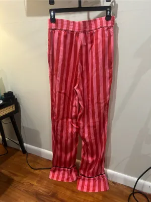 Damson Madder Joni Stripe Pants Pink Size 10 thumbnail 3