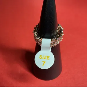 Bomb Party RG51414 “She Loves The Delicate” Cubic Zirconia RoseGold Sz7 Ring NWT thumbnail 4
