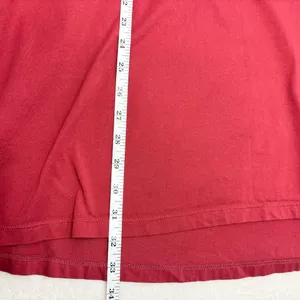 Uniqlo Short Sleeve Tunic Cotton Dress‎ With pockets - Brick Red size L thumbnail 7