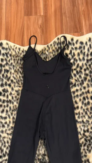 Black athletic jumpsuit thumbnail 3