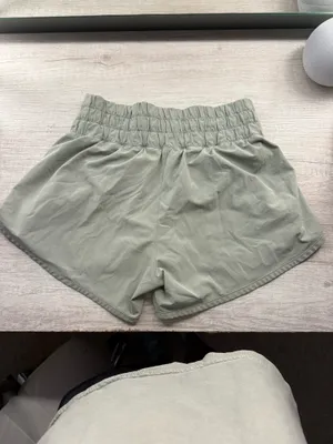 Athleta sea foam green shorts thumbnail 3