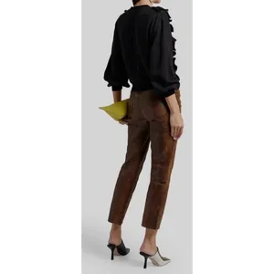 Alice + Olivia Carrie Ruffle Sweatshirt‎ Sweater Black XS thumbnail 8
