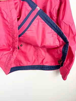 LL Bean Women’s Pink Lightweight Stowaway Hidden Hood Windbreaker Jacket L/XL thumbnail 11