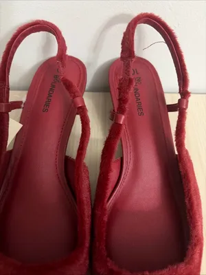 No Boundaries New! Women’s Faux Fur Slingback Kitten Heels Size 10 thumbnail 3