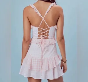 For Love & Lemons Gingham Dress thumbnail 3