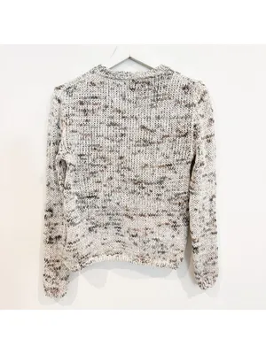 8 by Yoox Speckled Sweater Small Cozy Grandmacore Confetti Chunky Knit Retro Top thumbnail 11
