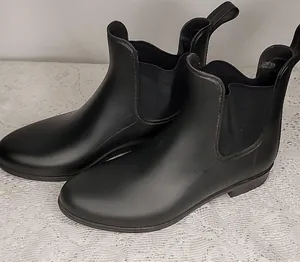 Storm by Cougar slip on pull on black rubber rain winter boots sz 7 thumbnail 1