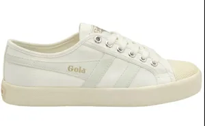 Gola Women’s Vegan Gola Classics Coaster Off White/Off White/Gold Size 7 thumbnail 1