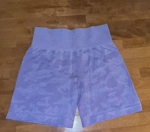 Small Light Purple Camo NVGTN Shorts thumbnail 1