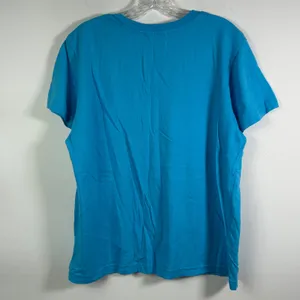 Fresh Produce Womens Blue Beach House Graphic T-Shirt Cotton USA Made Large thumbnail 2