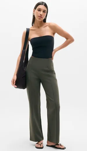 New Athleta 6 All Ways High Rise Bootcut Pant Mountain Olive Size 6 Regular thumbnail 1