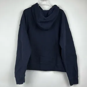 Champion University of Michigan Hooded Sweatshirt in Navy Blue Size Medium thumbnail 5