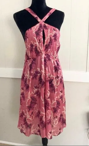 Free People Pink Cream Intimately Floral Romper/ Jumpsuit One Size thumbnail 2