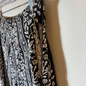 Abercrombie & Fitch Black Floral Print Wide Leg Boho Casual Pants Size‎ 2 thumbnail 5