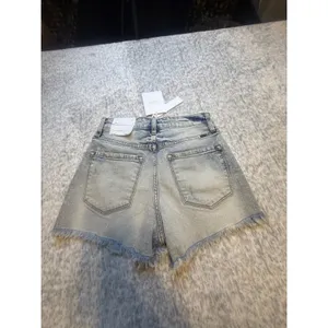KanCan USA The HR Mom Short Light Wash Distressed Frayed Denim Shorts Size S NWT thumbnail 5