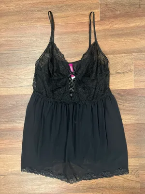 Adore Me NWT Robe & Nighty Baby Doll Lingerie Set L thumbnail 10