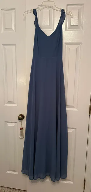 Lulus Slate Blue Maxi Formal Dress thumbnail 5