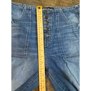 Veronica‎ Beard Crosbie High Waist Crop Wide Leg Jeans in Juno Blue Size 28/6 thumbnail 6