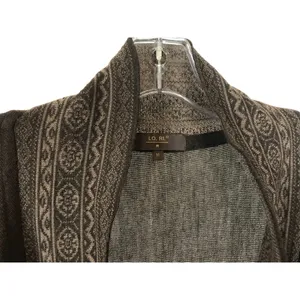 Womens Size Medium LO. RI. Made in Italy Wool Blend Longline Cardigan Sweater thumbnail 2