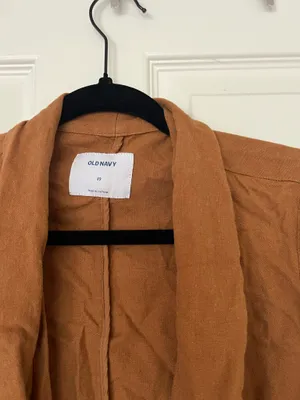 Old navy brown button blazer  thumbnail 3
