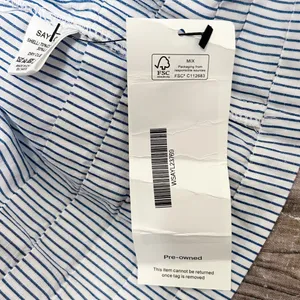 Saylor Blue White Stripe Zerina Plunging V Neck Puff Short Sleeve Mini Dress S thumbnail 10