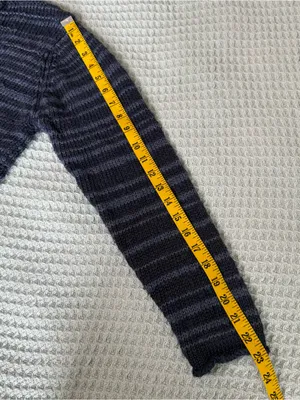 Vintage Y2K Northern Isles Roll Neck American Flag Sweater Womens XL Navy USA thumbnail 8