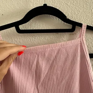Free People Ribbed Mia Tank Top in Rose Size Medium thumbnail 5