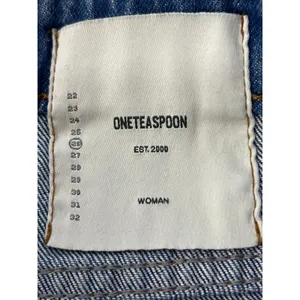 NWT One Teaspoon Sz 26 Mid Waist Rollers Cut Off Blue Denim Casual Jean Shorts thumbnail 2