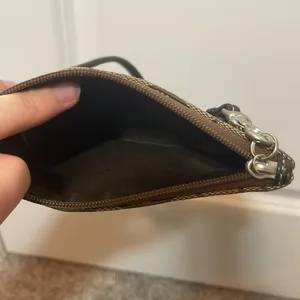 Coach wristlet logo print brown thumbnail 6