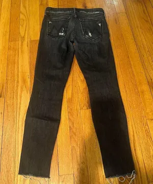 Mother Looker Ankle Denim Fray thumbnail 4