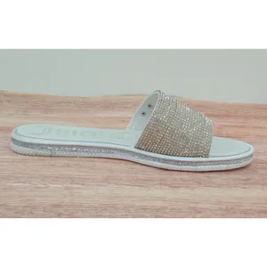 Juicy Couture Women Shoes Sandals Yippy Silver Rhinestones Slide Size 6 thumbnail 2