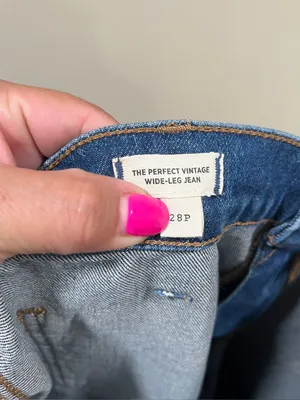 Madewell Women's The Perfect Vintage Wide-Leg Jeans size 28 petite blue thumbnail 10