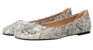 NEW Journee Collection Kavn Comfort Sole Ballet Flats KAVN Snake Brown 10M thumbnail 1