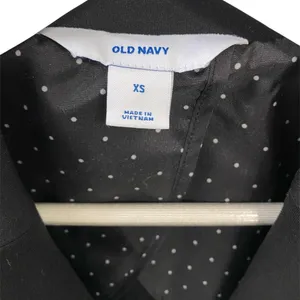 Old Navy Classic Ponte Knit Blazer Black XS One Button Dark Academia Preppy NWT thumbnail 5