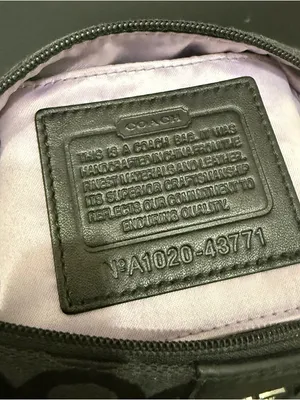 COACH 43771 Julia Outline OP Art Black Jacquard Canvas Small Purse Shoulder Bag thumbnail 15