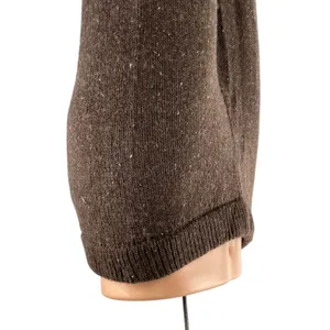 NEW Zara Women's Brown Wool High Rise Knit Wide Leg Baggy Trousers Pants Size S thumbnail 2