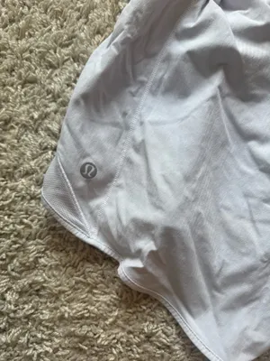 White High-Rise Lululemon Hotty Hot Shorts Lined Athletic 4 thumbnail 4