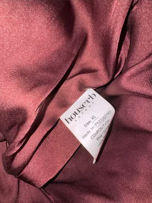 NWOT HOUSE OF CB Anja Wine Satin Corset Midi Dress sz XS thumbnail 9