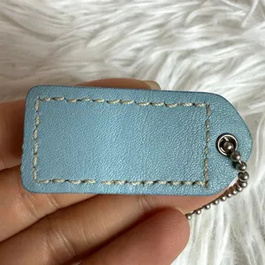 1.5" y2k COACH Blue Fob Bag Charm Hang tag Hangtag thumbnail 2
